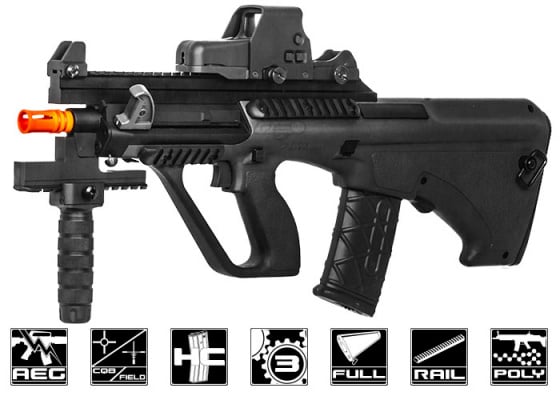 ASG Proline Styer AUG A3 XS Commando Carbine AEG Airsoft Rifle ( Black )