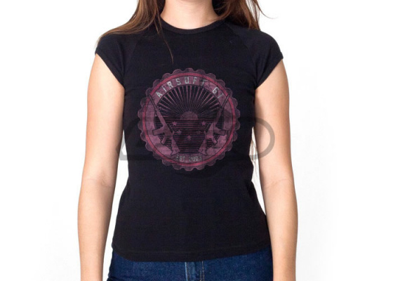Airsoft GI Seal Of Success Girl T-Shirt ( Black & Pink / S )