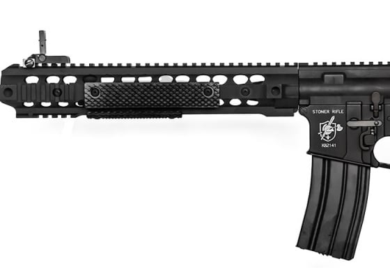 Knights Armament SR16 URX3.1 ( B.R.S.S ) Recoil Carbine AEG Airsoft Rifle by Bolt ( Black )