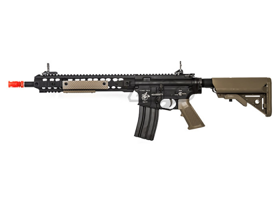 Knights Armament SR16 URX3.1 ( B.R.S.S ) Recoil Carbine AEG Airsoft Rifle by Bolt ( Black / Tan )