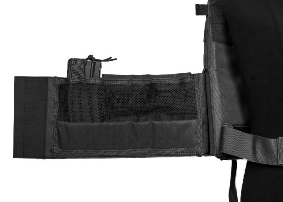 Lancer Tactical 4906 Plate Carrier w/ Triple Inner Mag Pouch ( Black )