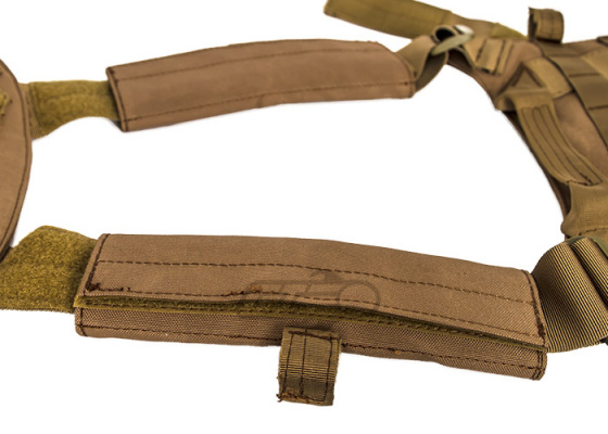 Lancer Tactical 4906 Plate Carrier w/ Triple Inner Mag Pouch ( Tan )