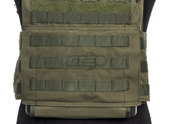 Lancer Tactical Speed Attack Plate Carrier w/ Dual Inner Mag Pouch & Sholder Pads ( OD Green )