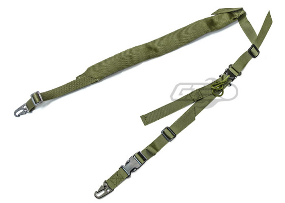 Lancer Tactical Padded 2 Point Sling ( OD Green )