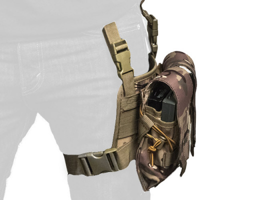 Lancer Tactical Magazine Pouch Leg Rig MOLLE ( Modern Camo )