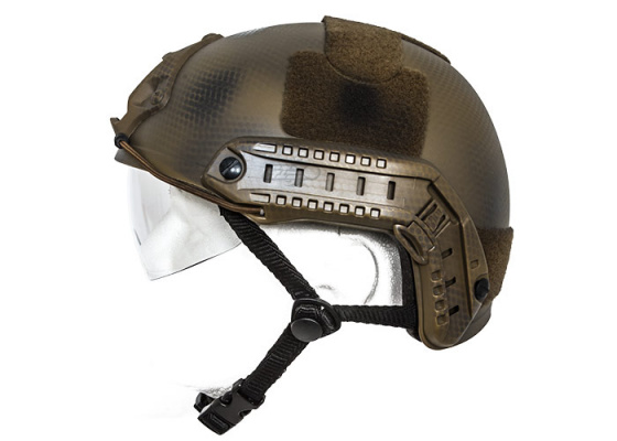 Lancer Tactical Ballistic Type Basic Version Helmet Helmet w/ Retractable Visor ( Navy SEAL )