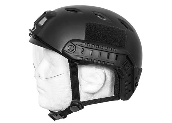 Lancer Tactical BJ Type Basic Version Helmet w/ Visor ( Black / M )