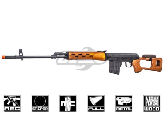 CYMA CM057 Dragunov SVD Sniper AEG Airsoft Rifle ( Wood )