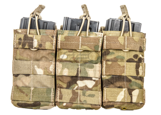 Condor Outdoor MOLLE Triple Open Top M4 Mag Pouch ( Multicam )