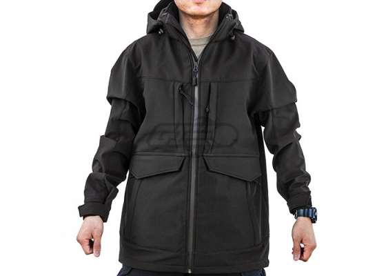 Condor Outdoor Overcast Softshell Parka ( Black / Option )