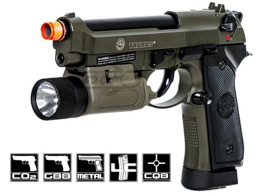 Taurus PT 92 Tactical Blowback CO2 Airsoft Pistol ( OD )