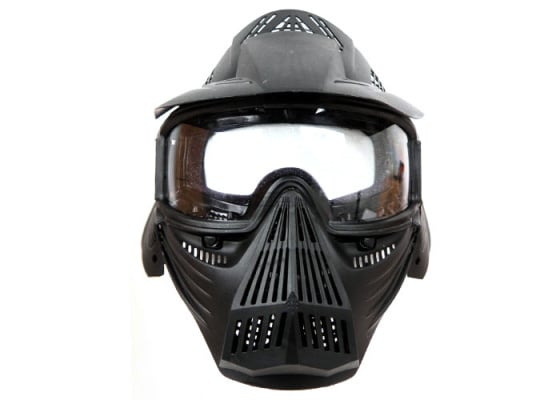 CYMA Full Face Mask w/ Visor ( Black )