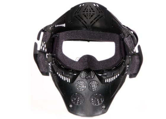 CYMA Full Face Mask w/ Visor ( Black )