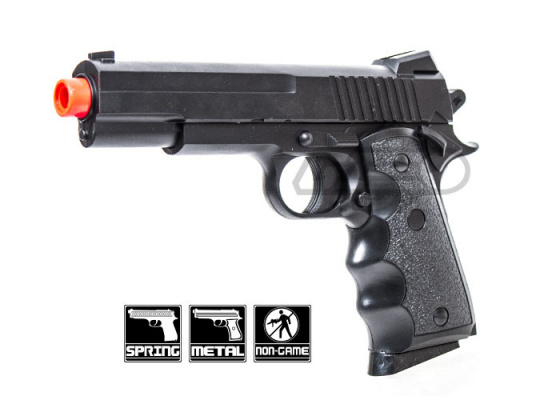 UK Arms K7 1911 Target Spring Airsoft Pistol ( Black )