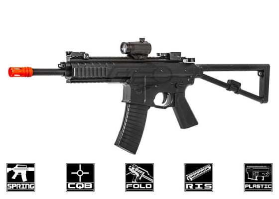 Double Eagle M307 F PDW Spring Powered Airsoft Rifle ( Black )