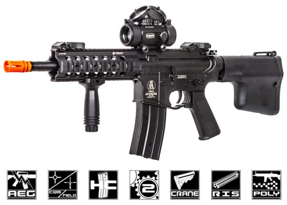 Echo 1 TROY MRF-C Gen 2 Carbine AEG Airsoft Rifle ( Black )