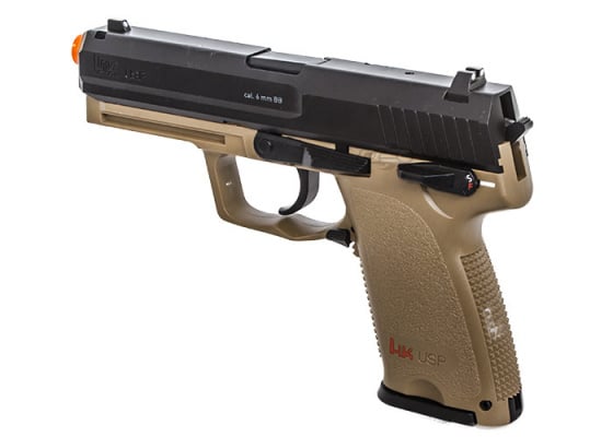 Elite Force H&K USP CO2 Airsoft Pistol by Umarex ( Dark Earth / Black )