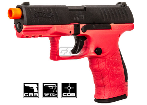 Elite Force Walther PPQ Tactical GBB Airsoft Pistol ( Black / Pink )