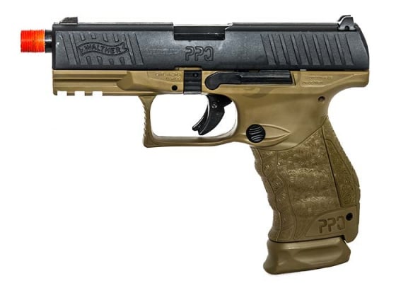 Elite Force Walther PPQ Tactical GBB Airsoft Pistol ( Black / Dark Earth )