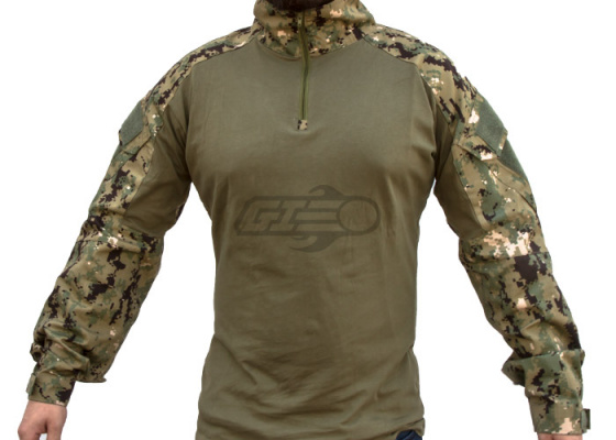 Lancer Tactical Gen 2 Combat Shirt ( Woodland Digital / XS / M / L )