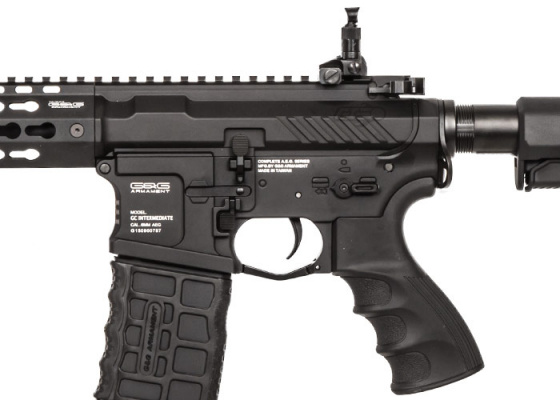 G&G Combat Machine GC16 SR CQB Keymod M4 Carbine AEG Airsoft Rifle ( Black / Battery & Charger Package )