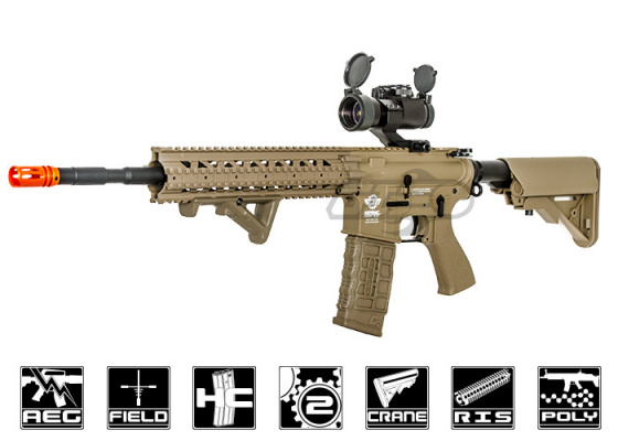 G&G Combat Machine CM16 R8-L M4 Carbine AEG Airsoft Rifle ( Tan )