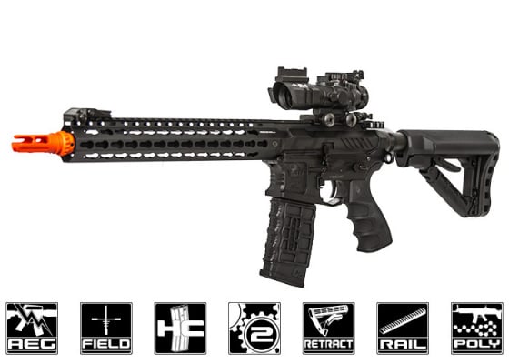 G&G Combat Machine CM16 SRXL KeyMod M4 Carbine AEG Airsoft Rifle ( Black )