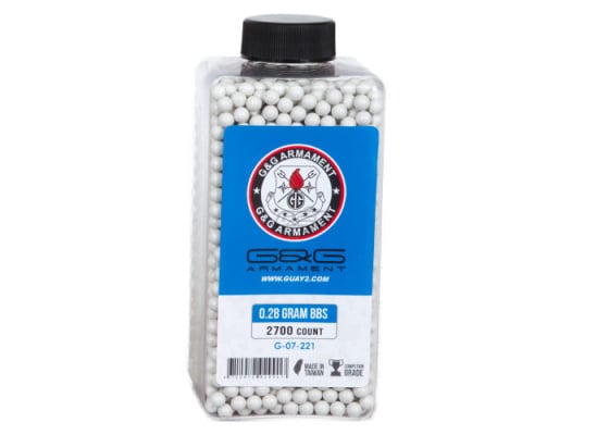 G&G Competition Grade .28g 2700 ct. BBs ( White )