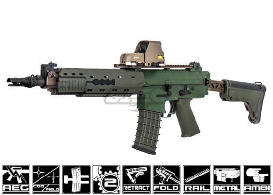 G&G GK5C Carbine AEG Airsoft Rifle ( OD Green )