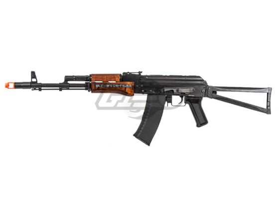 G&G GK74 AK Carbine AEG Airsoft Rifle ( Black / Wood )