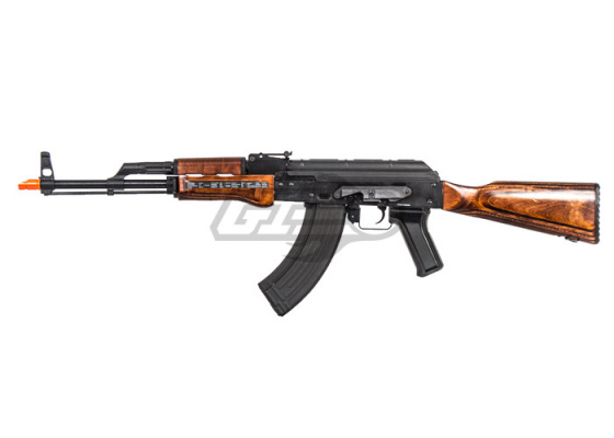 G&G GKM AK Carbine AEG Airsoft Rifle ( Black / Wood )