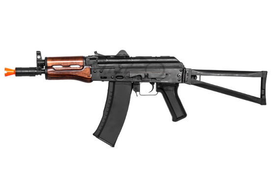 G&G GKS74U AK Carbine AEG Airsoft Rifle ( Black / Wood )