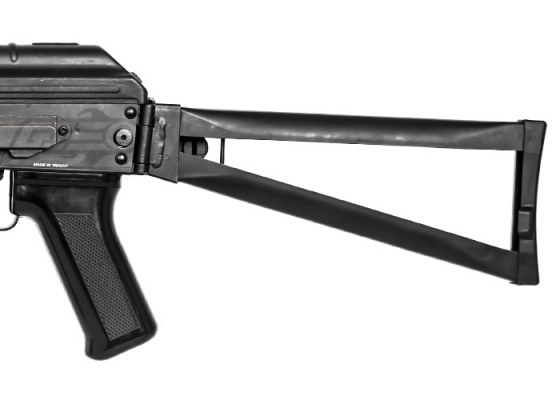 G&G GKS74U AK Carbine AEG Airsoft Rifle ( Black / Wood )