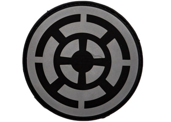 Airsoft GI Imperial Logo PVC Patch ( Black / Gray )