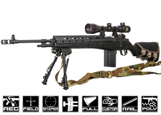 Airsoft GI Extreme Custom Armory Interdiction M14 AEG Airsoft Rifle ( Black Card Custom )