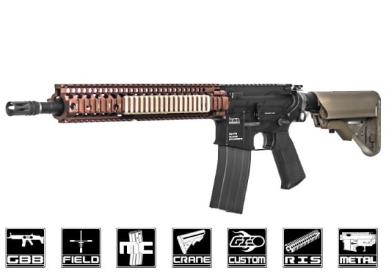 Airsoft GI Custom M4 Executioner GBBR Airsoft Rifle ( Black Card Custom )