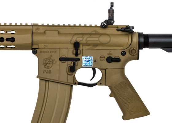 Airsoft GI Custom M4 Knight's Armament KeyMod Carbine AEG Airsoft Rifle ( Tan )