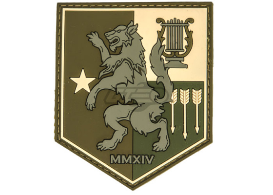 Airsoft GI Store Crest Wolf TX PVC Patch Velcro ( Arid )