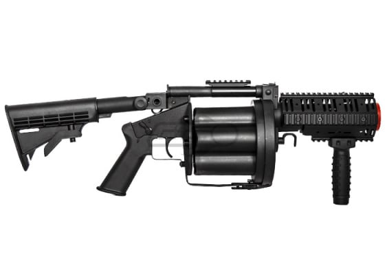 ICS MGL SB Airsoft 6-Round Revolving Grenade Launcher w/ Rail Attachment System