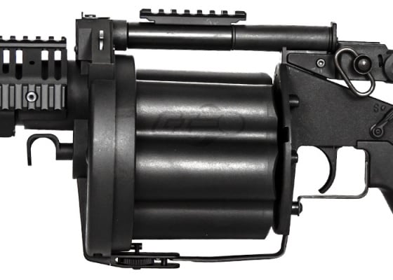 ICS MGL SB Airsoft 6-Round Revolving Grenade Launcher w/ Rail Attachment System