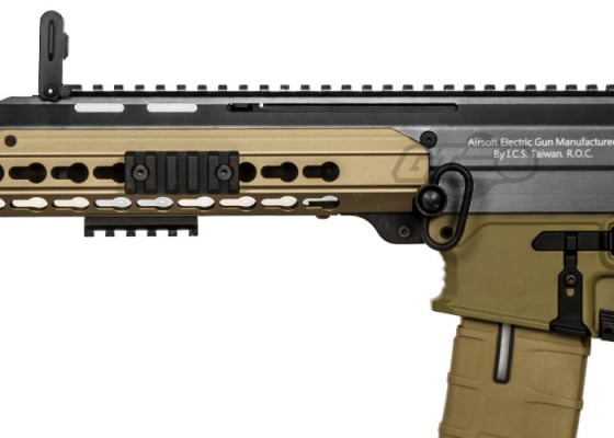 ICS CXP-APE KeyMod SBR AEG Airsoft Rifle ( Black / Tan )