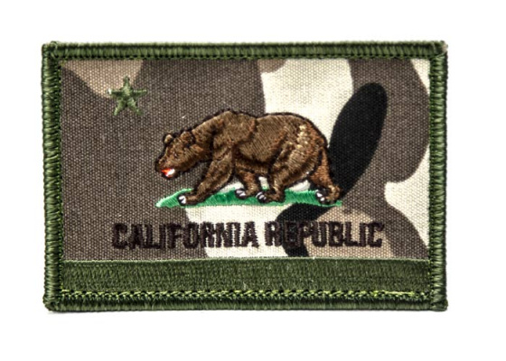 ill Gear CA California Republic Flag Velcro Patch ( Multicam )