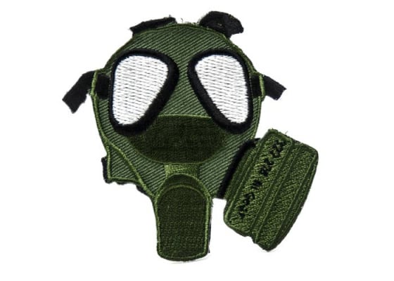 ill Gear Gas Mask Velcro Patch ( Green / Black )