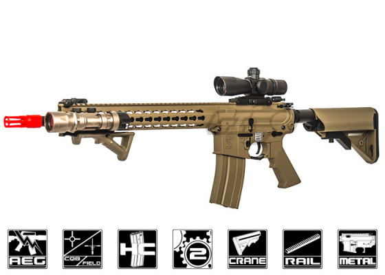 Knight's Armament SR-16E3 MOD2 AEG Airsoft Rifle by Echo1 ( Tan )