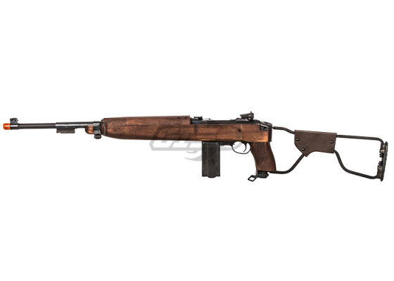 King Arms M1A1 Paratrooper Carbine Blowback CO2 Airsoft Rifle ( Wood )