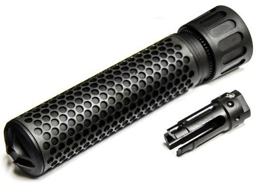 Knight's Armament QDC Quick Detach Barrel Extension w/ Flash Hider (Black/CCW)