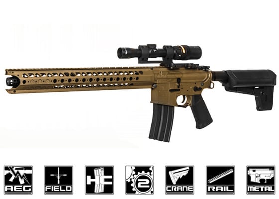 Krytac War Sport LVOA-C M4 Keymod Carbine AEG Airsoft Rifle w/ 10 Free Hicap Mags - Airsoft GI Exclusive ( Flat Dark Earth )