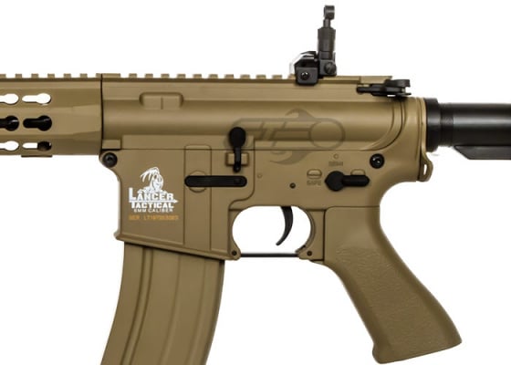 Lancer Tactical LT19T M4 Keymod Carbine AEG Airsoft Rifle ( Tan )