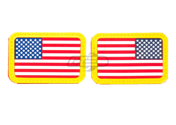 Emerson U.S. Flag Rubber Patch Forward / Reverse ( White / Blue )