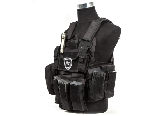 Lancer Tactical Strike Plate Carrier Vest ( Black )